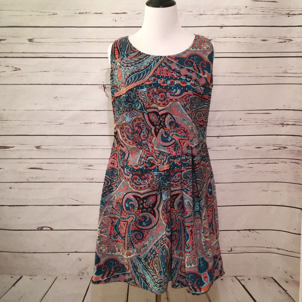 INC paisley print dress size 8